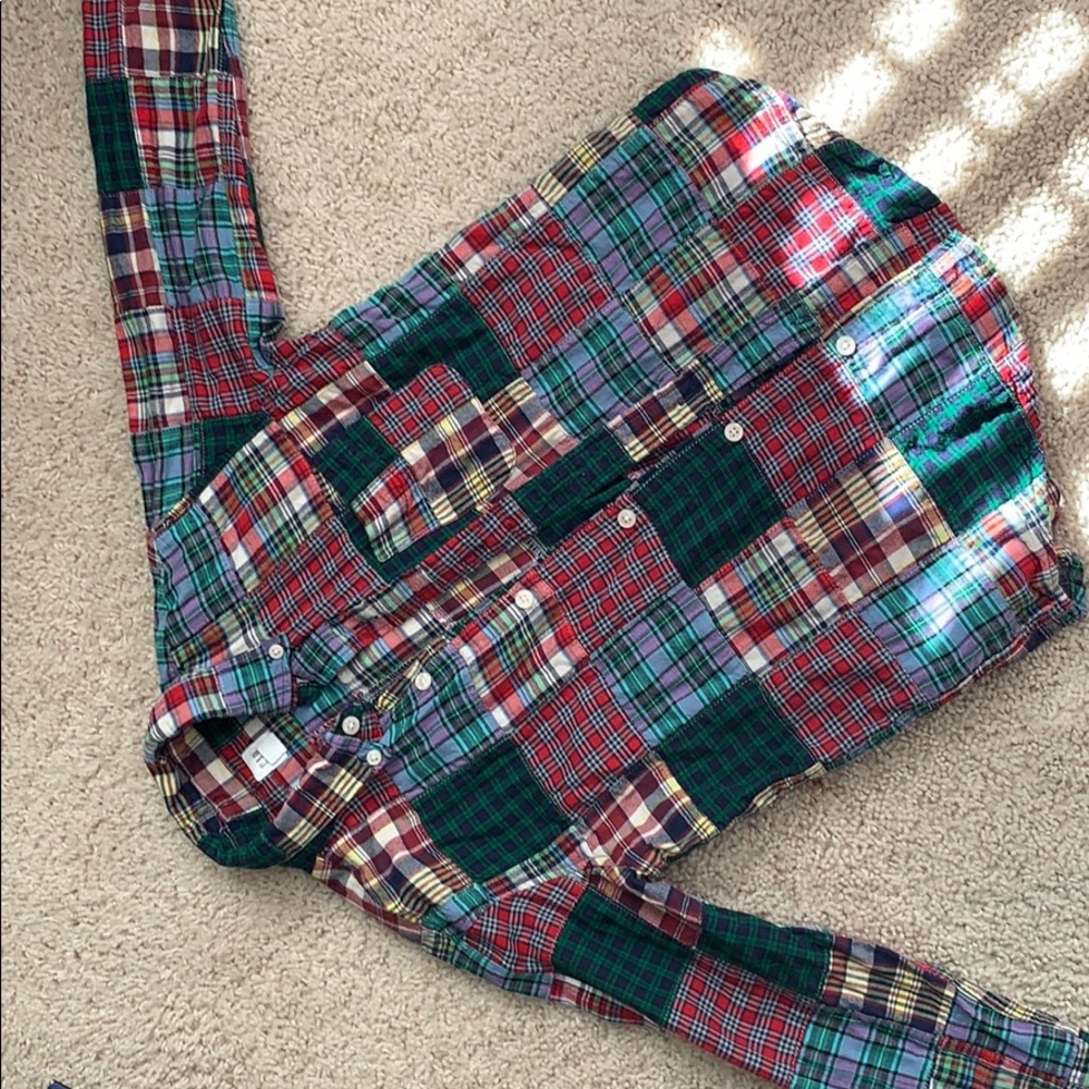 Gap madras size 8 shirt. EUC.